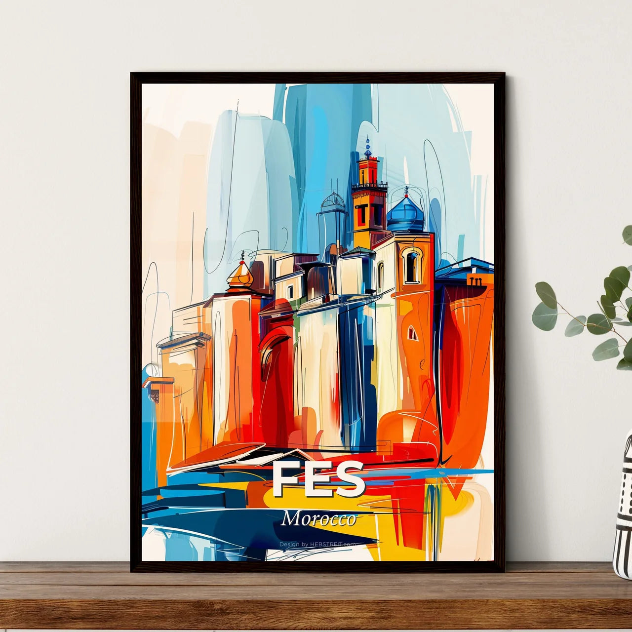 Vibrant Fes, Morocco Art Print
