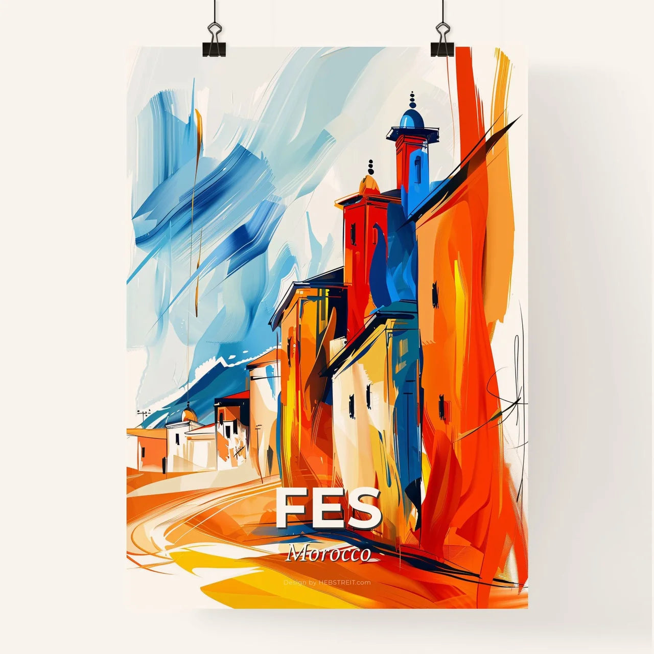 Vibrant Fes, Morocco Poster