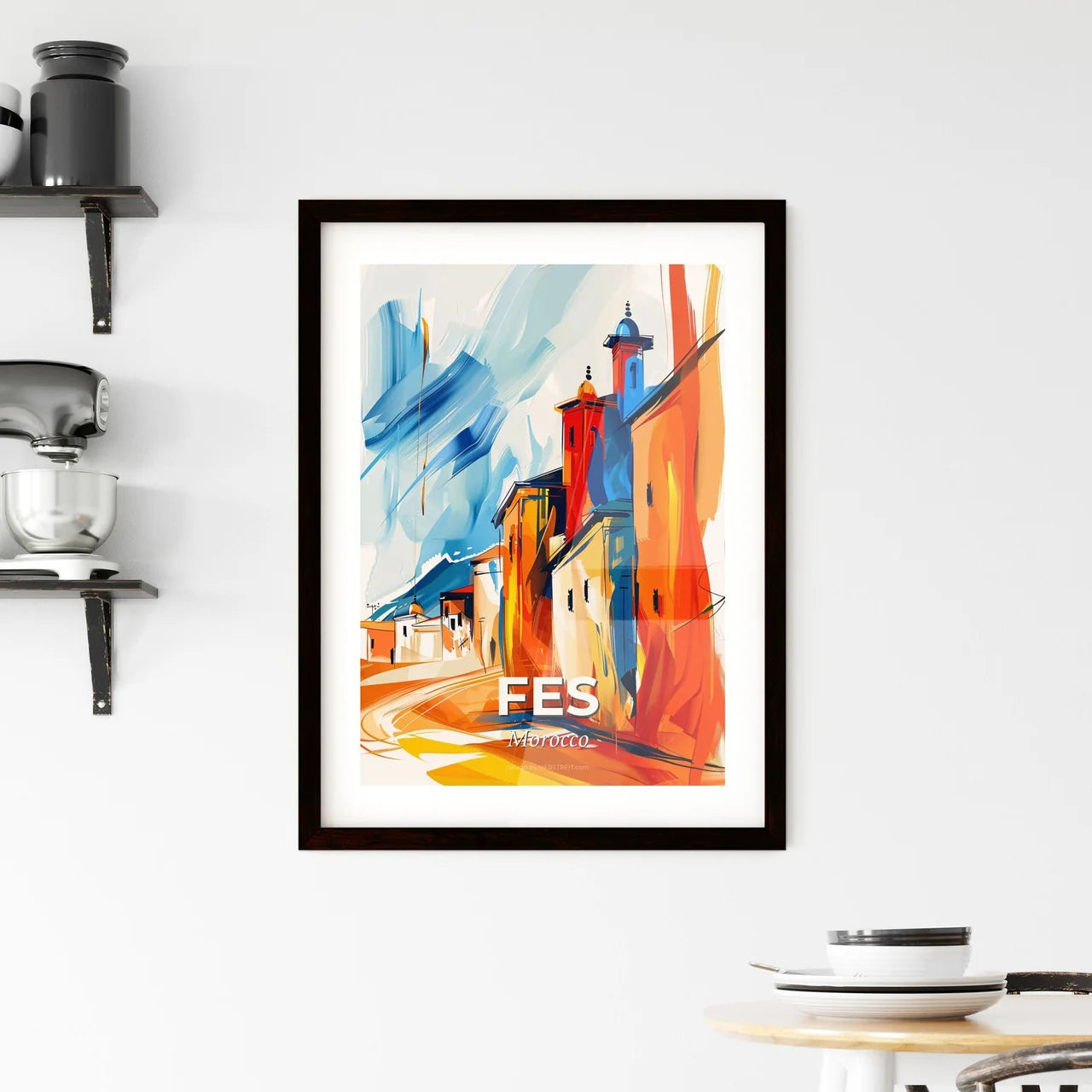 Vibrant Fes, Morocco Framed Print