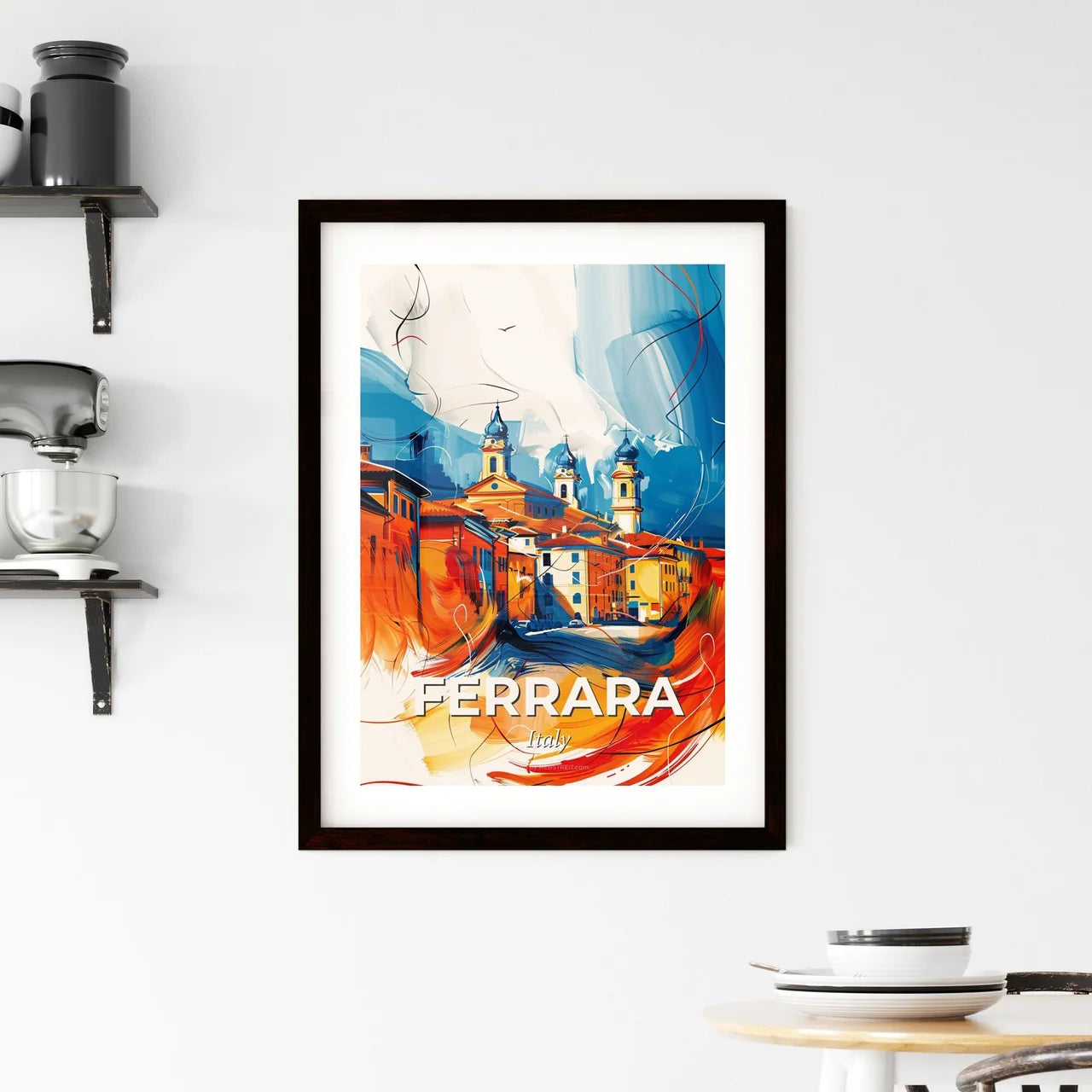 Vibrant Ferrara, Italy Framed Print