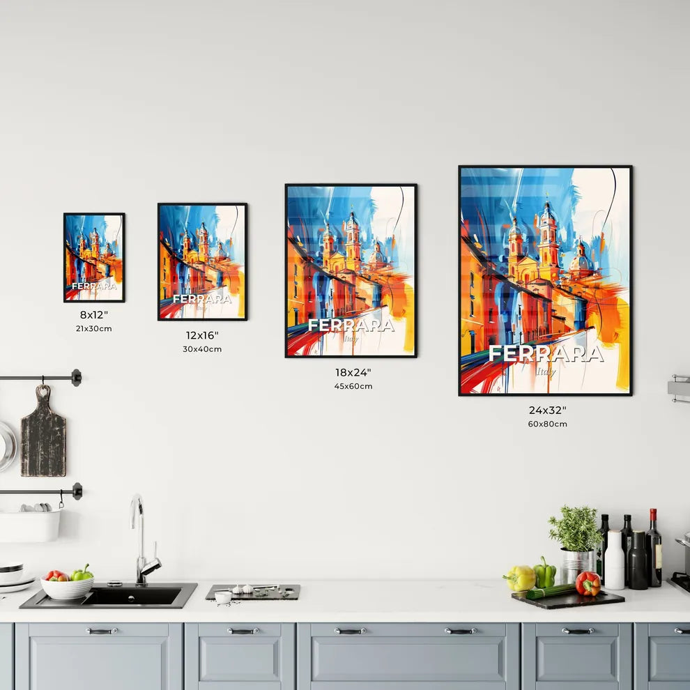 Vibrant Ferrara, Italy Kitchen Art