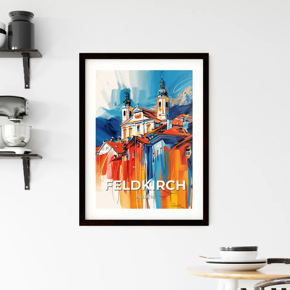 Vibrant Feldkirch, Austria Framed Print