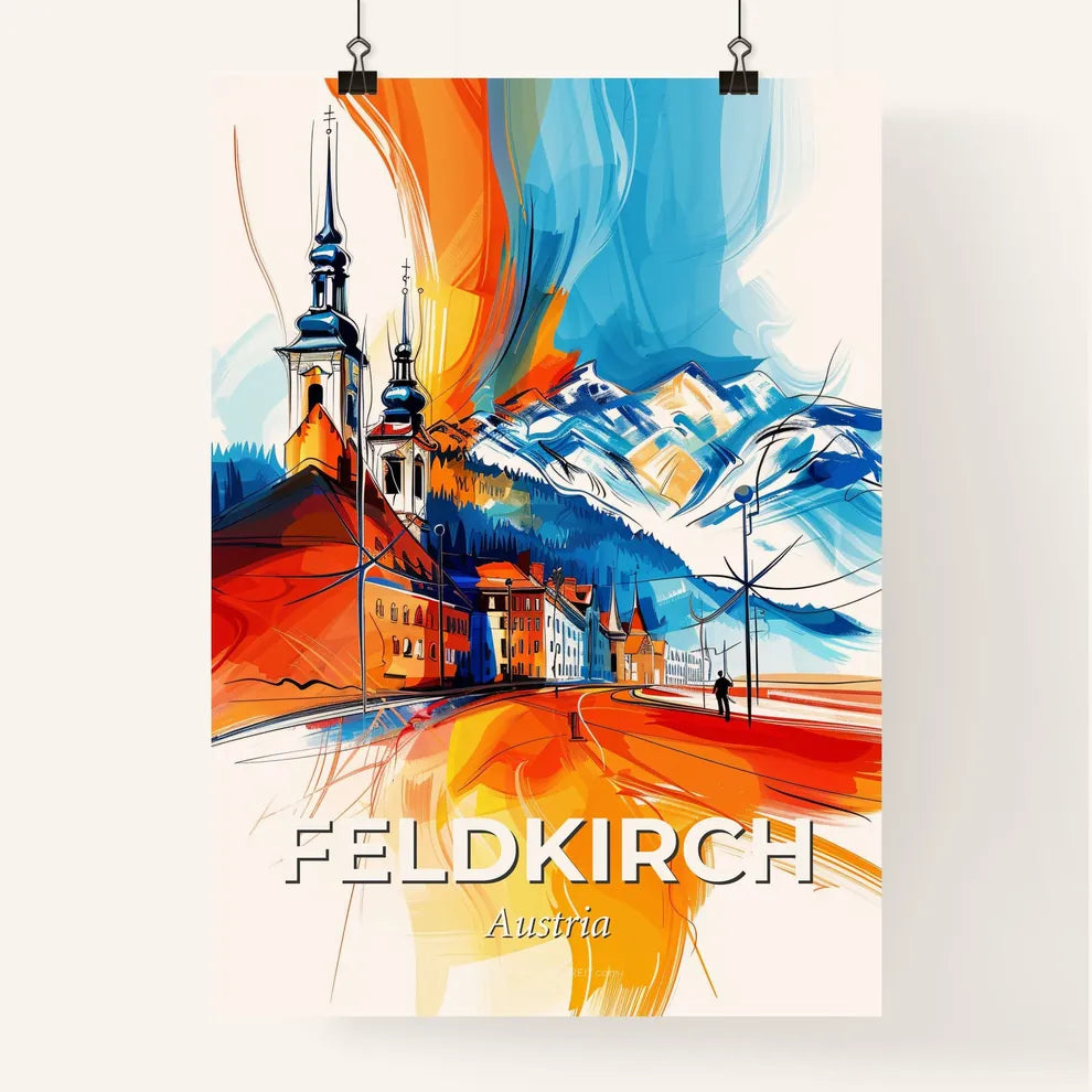Vibrant Feldkirch, Austria Poster