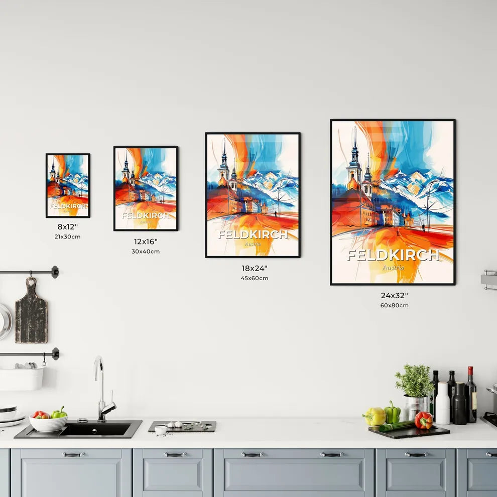 Vibrant Feldkirch, Austria Kitchen Art