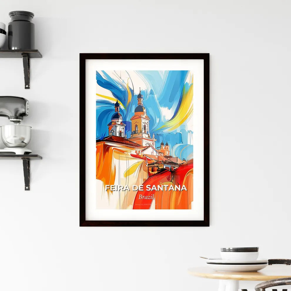 Vibrant Feira De Santana, Brazil Framed Print