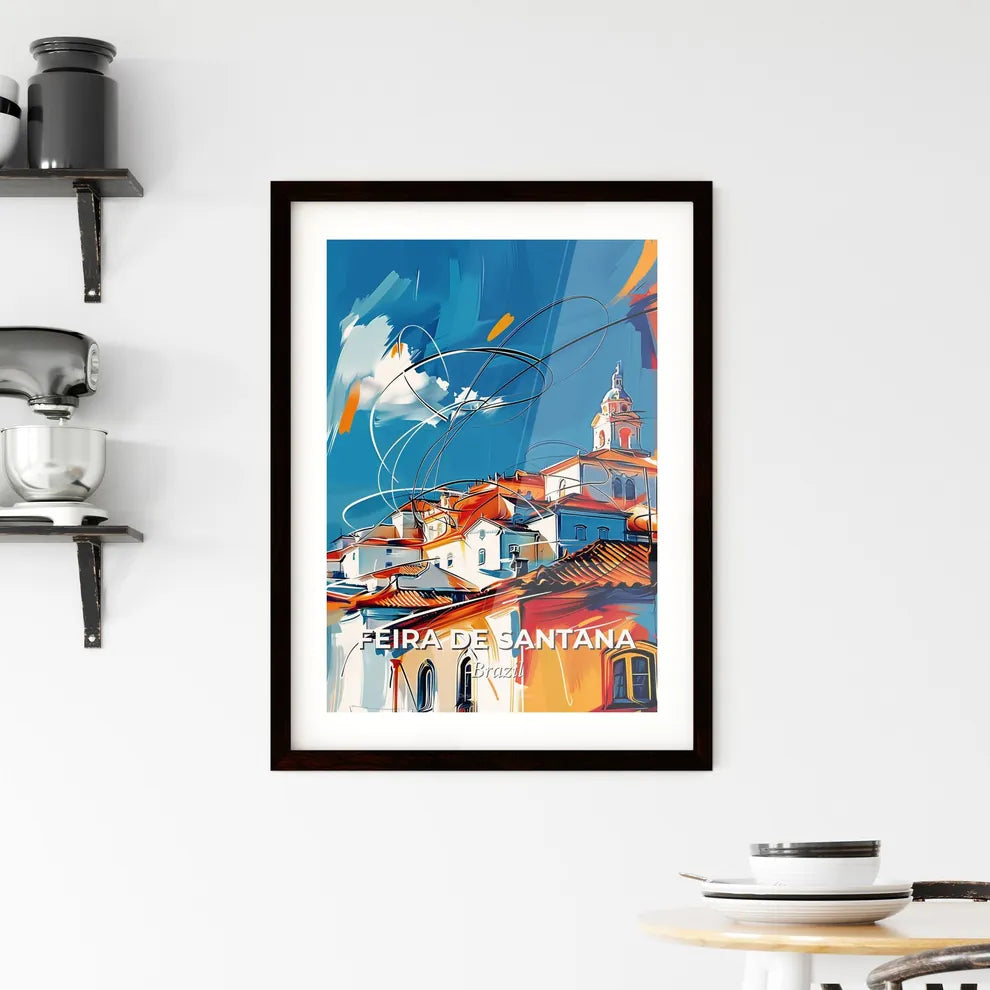 Vibrant Feira De Santana, Brazil Framed Print