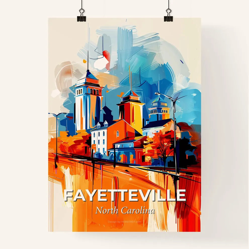 Vibrant Fayetteville, North Carolina Poster