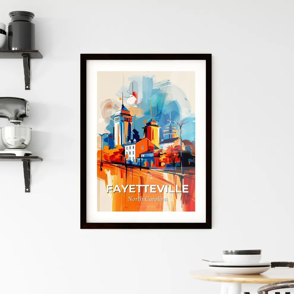 Vibrant Fayetteville, North Carolina Framed Print