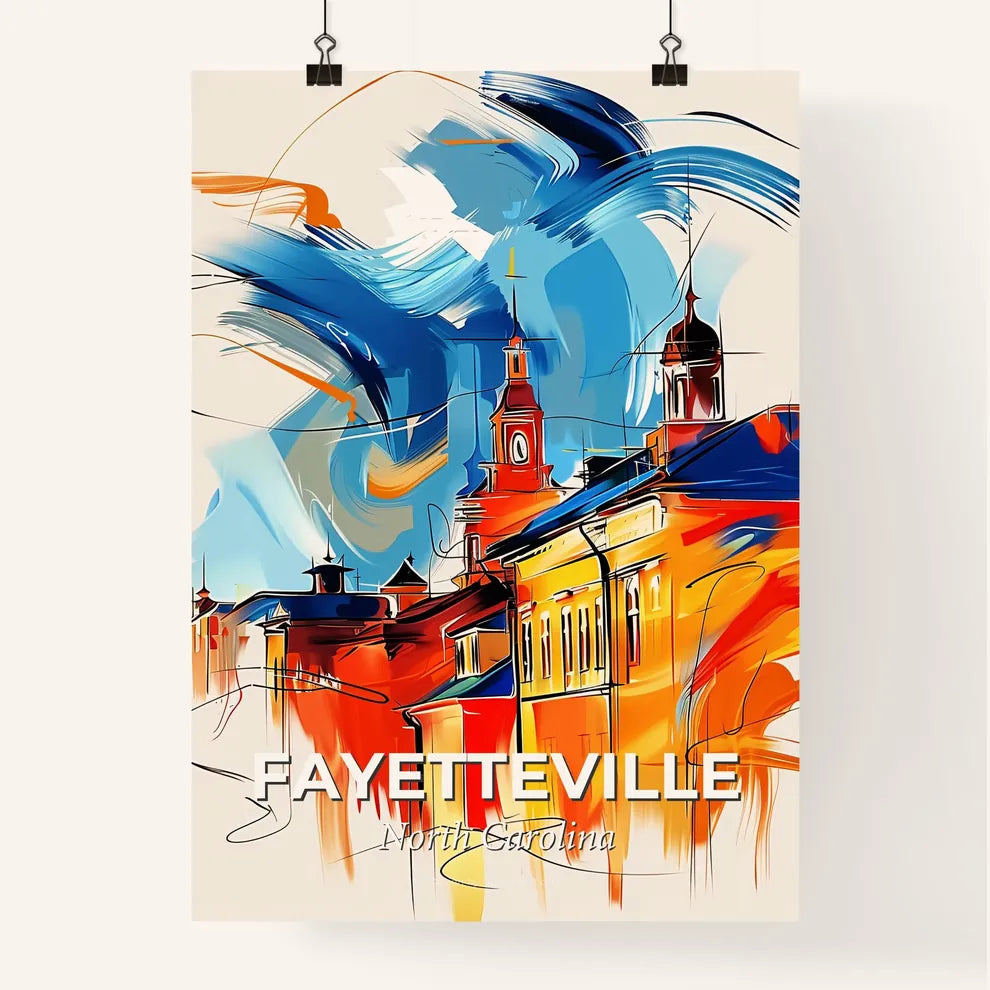 Vibrant Fayetteville, North Carolina Poster