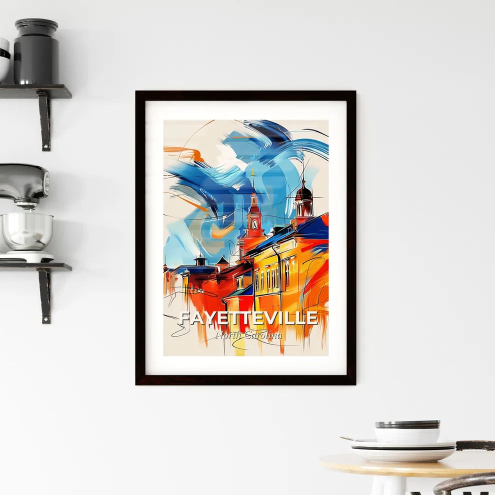 Vibrant Fayetteville, North Carolina Framed Print
