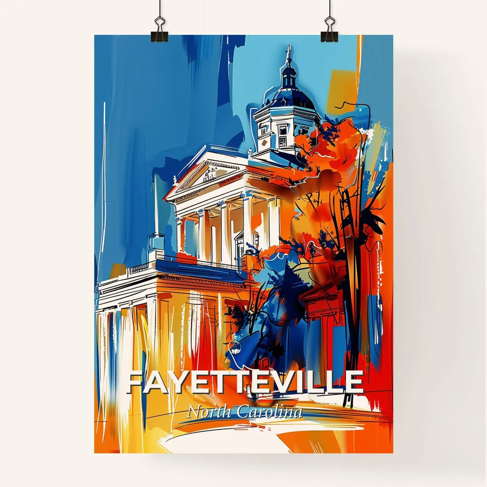 Vibrant Fayetteville, North Carolina Poster