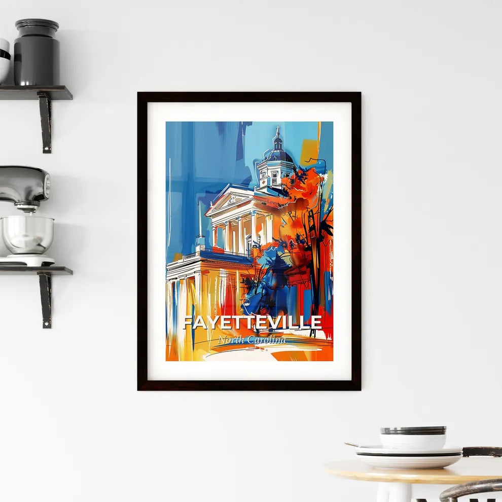Vibrant Fayetteville, North Carolina Framed Print