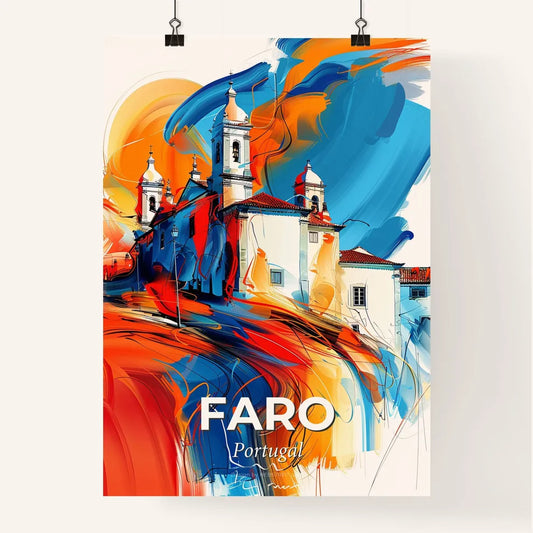 Vibrant Faro, Portugal Poster