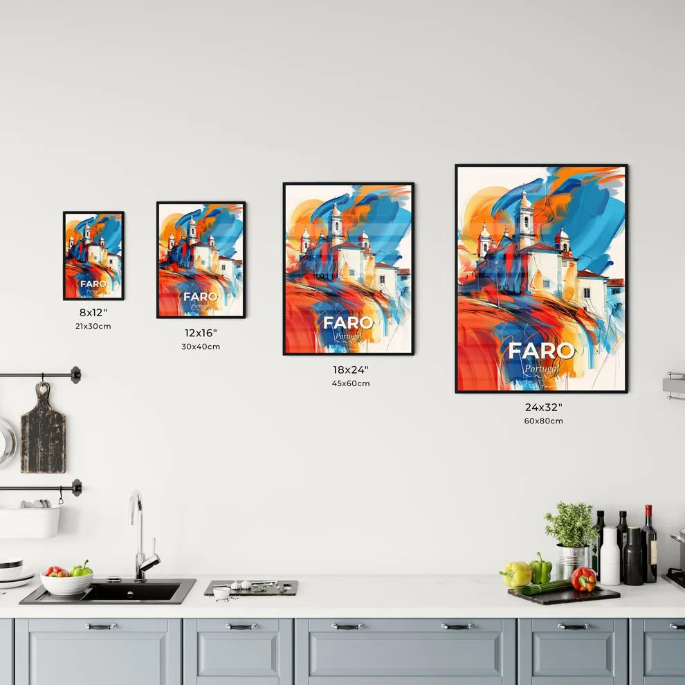 Vibrant Faro, Portugal Kitchen Art