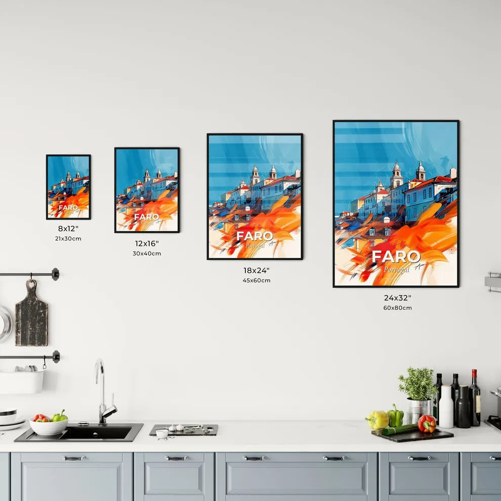 Vibrant Faro, Portugal Kitchen Art