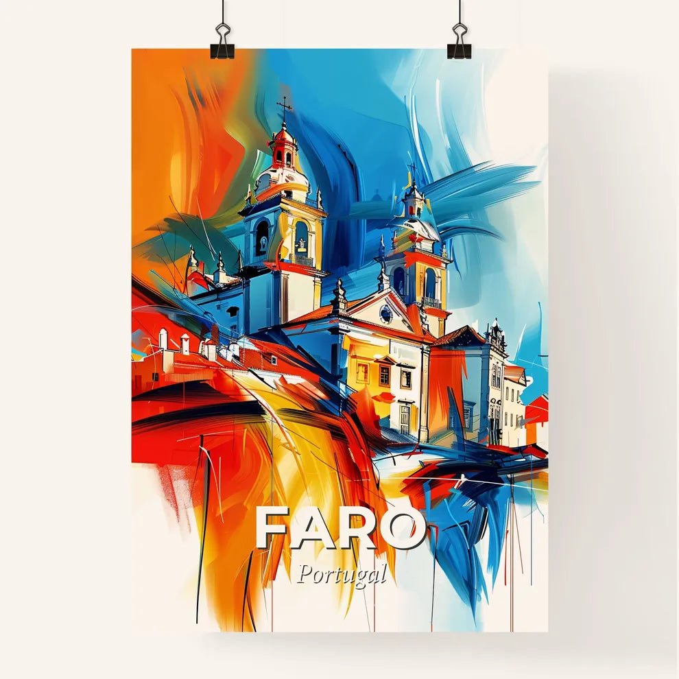 Vibrant Faro, Portugal Poster