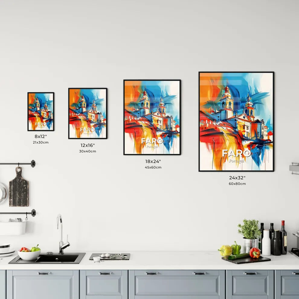 Vibrant Faro, Portugal Kitchen Art