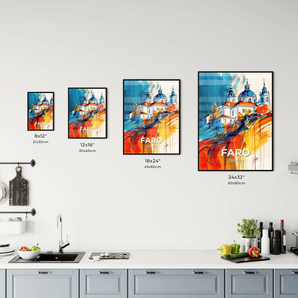 Vibrant Faro, Portugal Kitchen Art