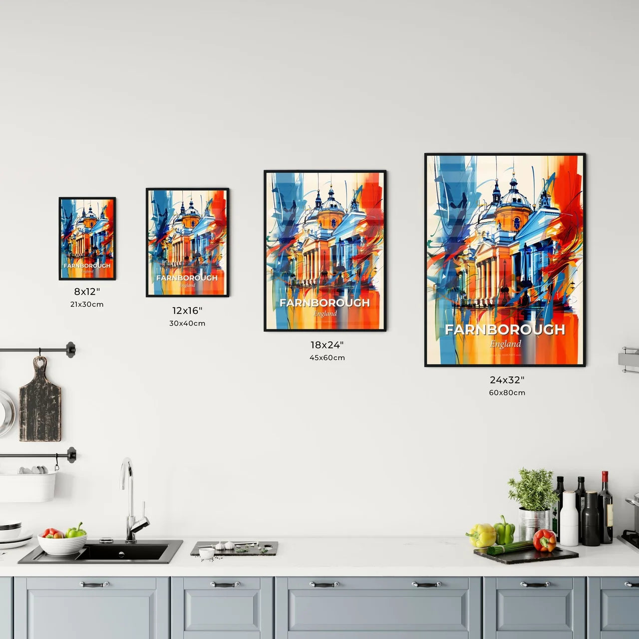 Vibrant Farnborough, England Kitchen Art