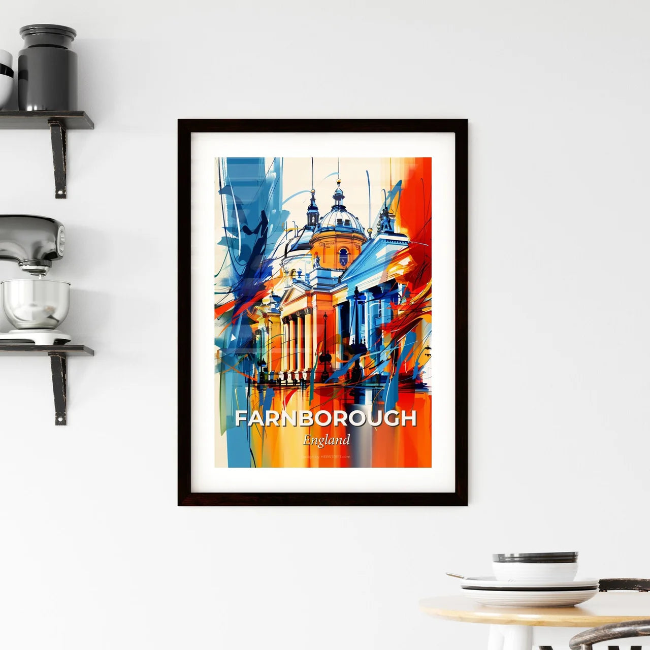 Vibrant Farnborough, England Framed Print