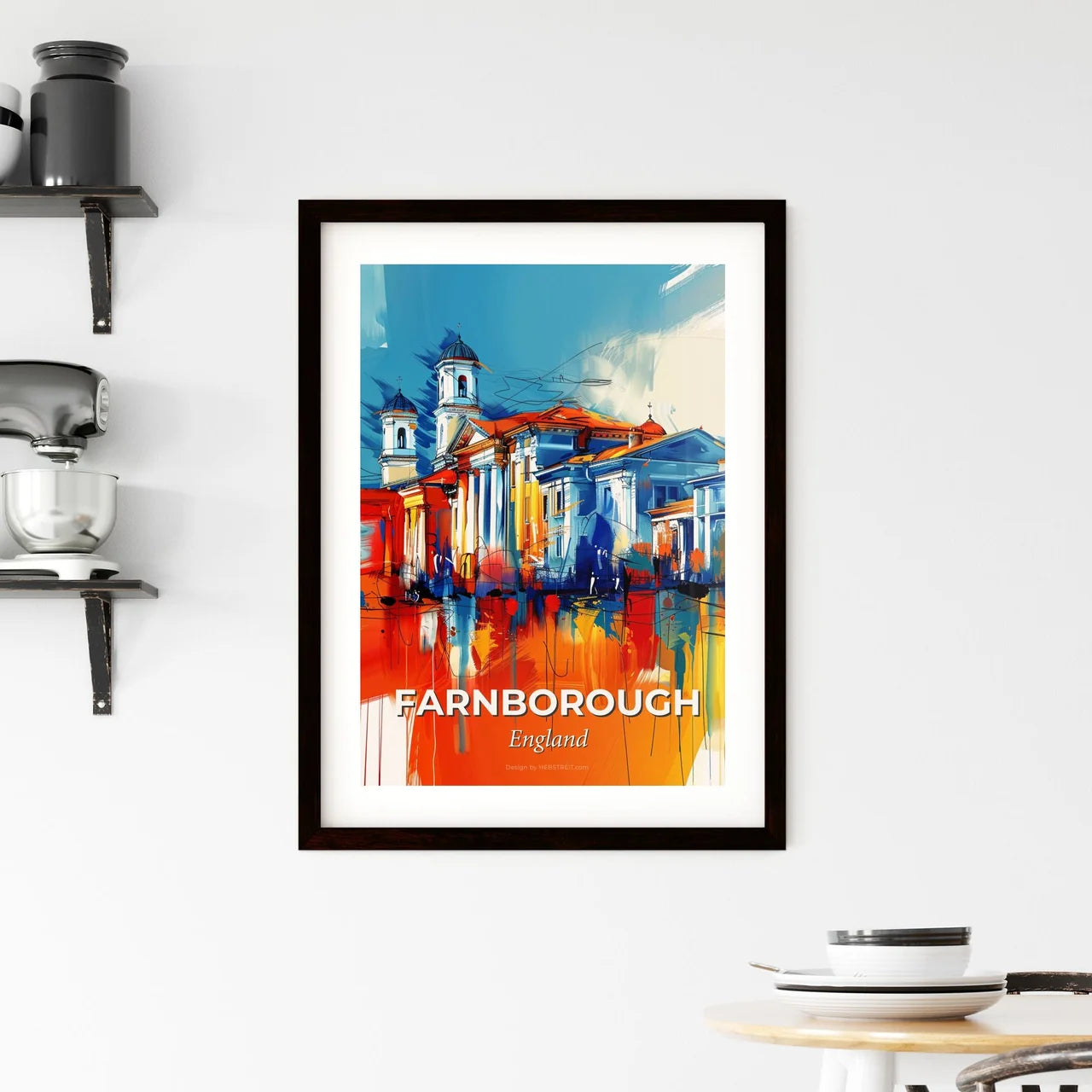 Vibrant Farnborough, England Framed Print