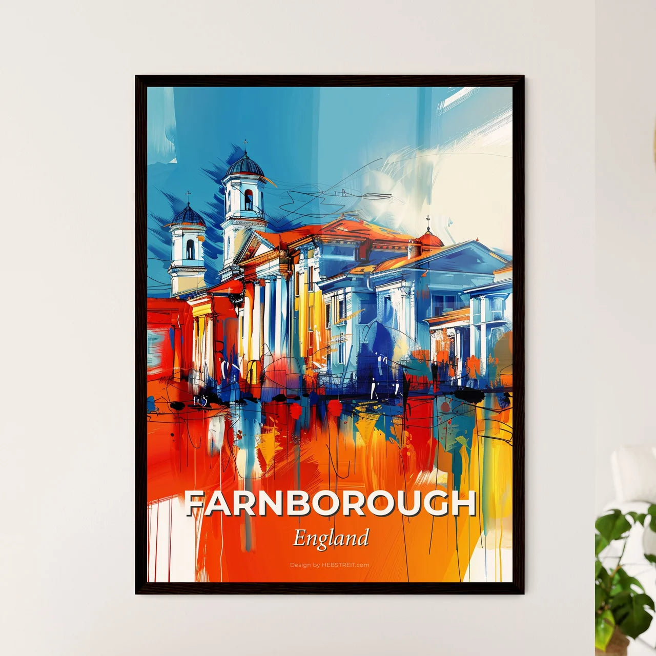 Vibrant Farnborough, England Art Print