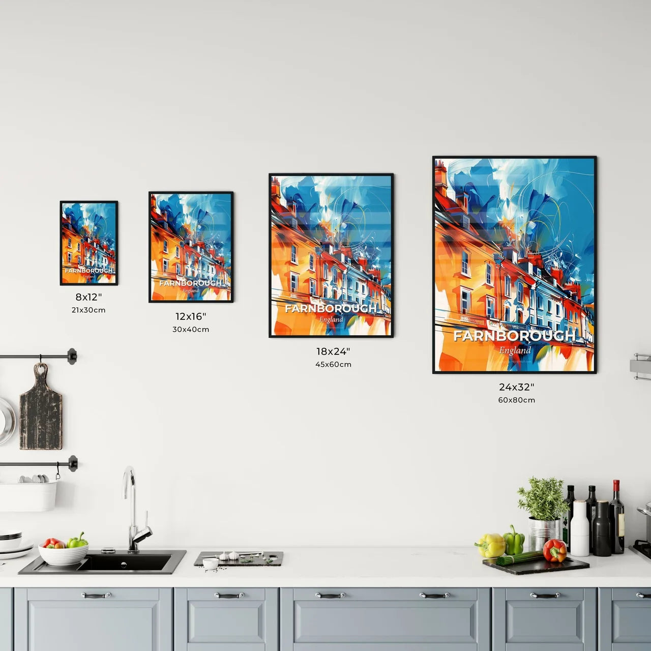 Vibrant Farnborough, England Kitchen Art
