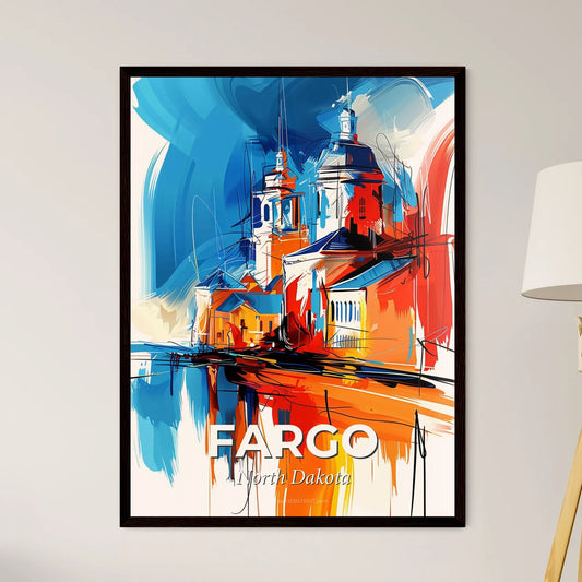 Vibrant Fargo, North Dakota Art Print