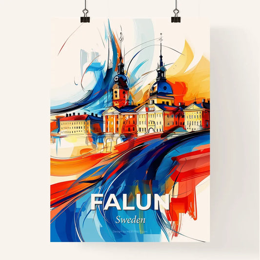 Vibrant Falun, Sweden Poster