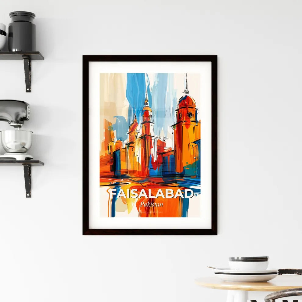Vibrant Faisalabad, Pakistan Framed Print