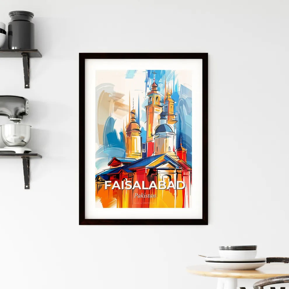 Vibrant Faisalabad, Pakistan Framed Print