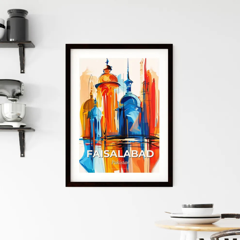 Vibrant Faisalabad, Pakistan Framed Print