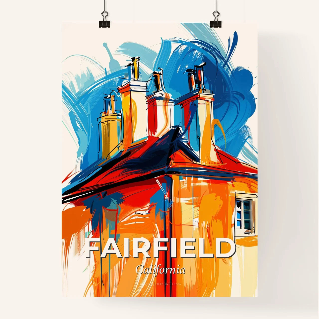 Vibrant Fairfield, California Poster