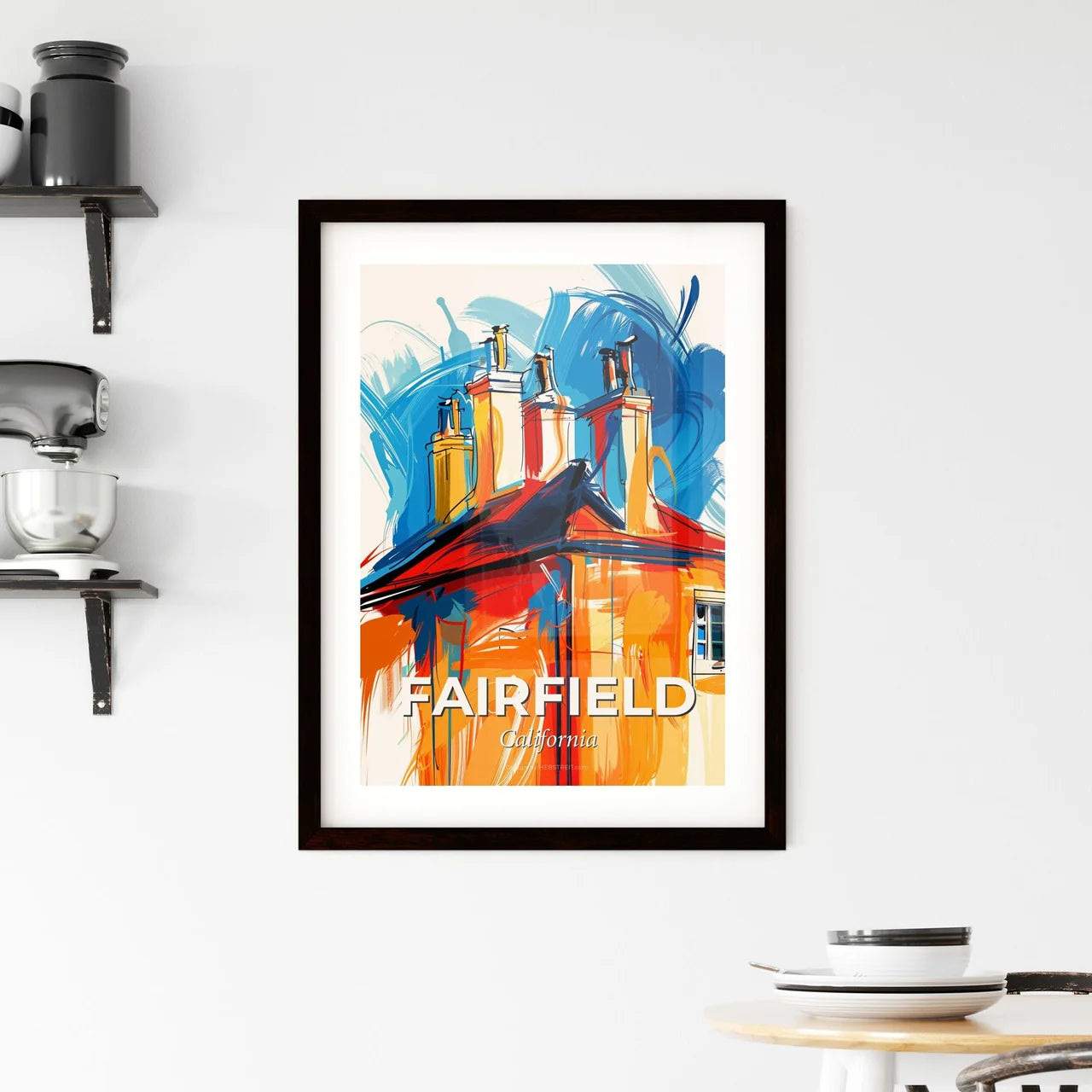 Vibrant Fairfield, California Framed Print