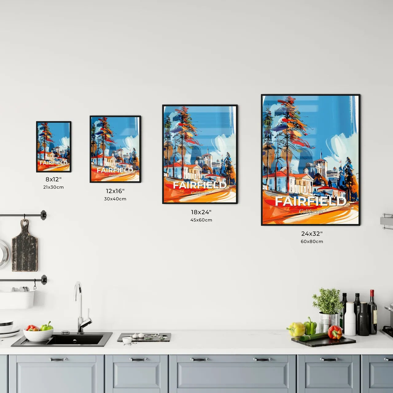 Vibrant Fairfield, California Kitchen Art