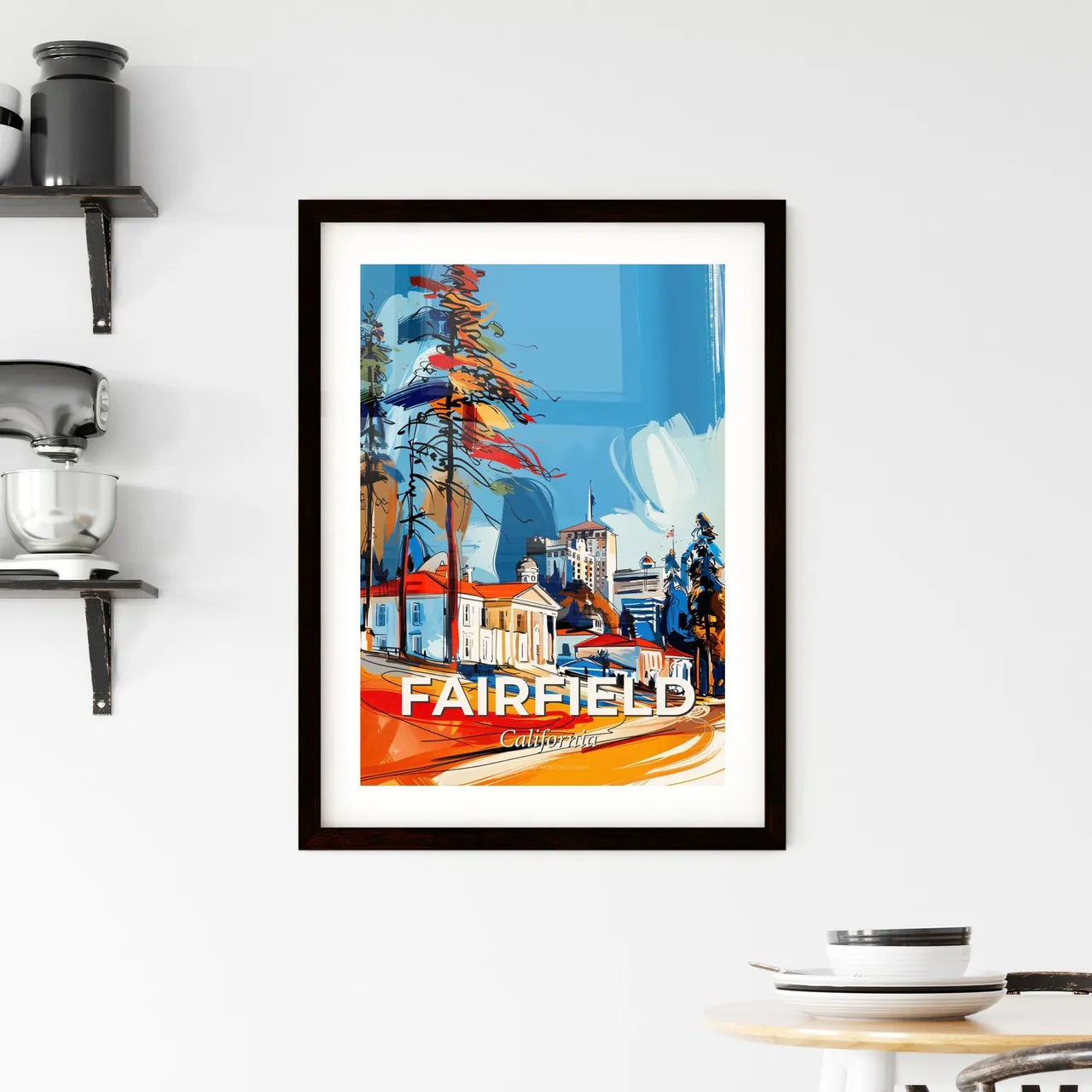 Vibrant Fairfield, California Framed Print