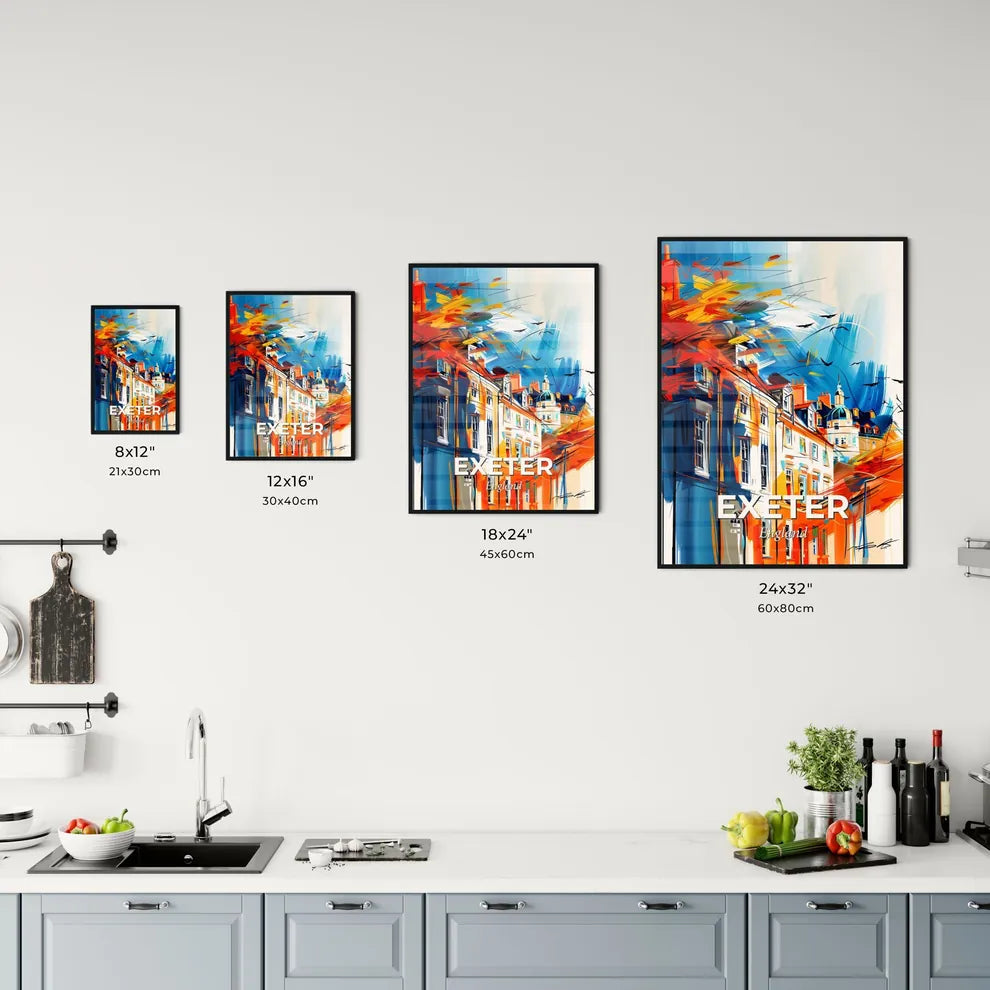 Vibrant Exeter, England Kitchen Art