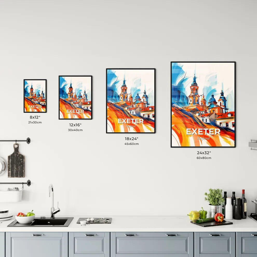 Vibrant Exeter, England Kitchen Art