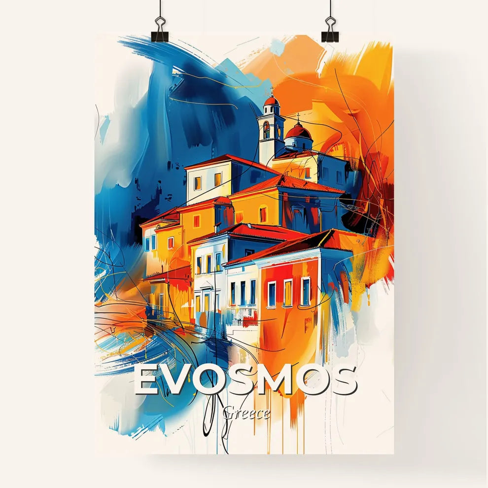 Vibrant Evosmos, Greece Poster