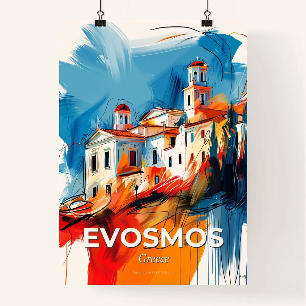 Vibrant Evosmos, Greece Poster