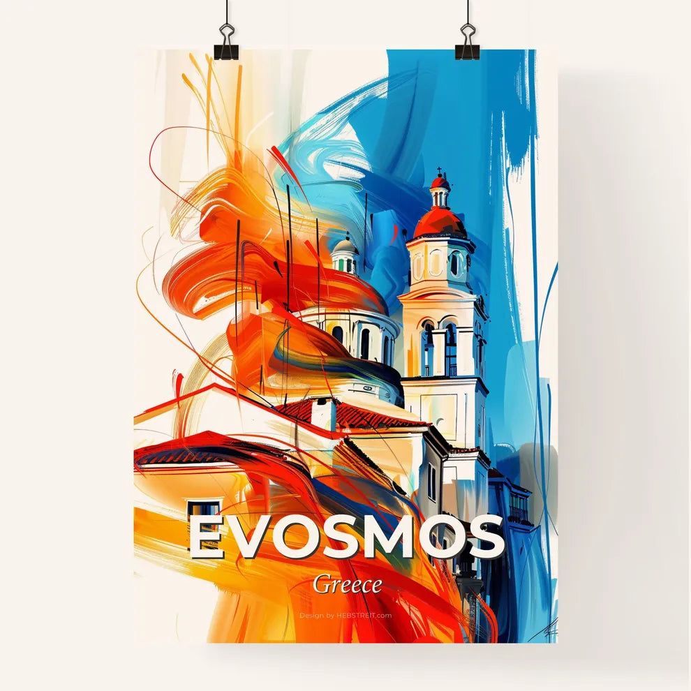 Vibrant Evosmos, Greece Poster
