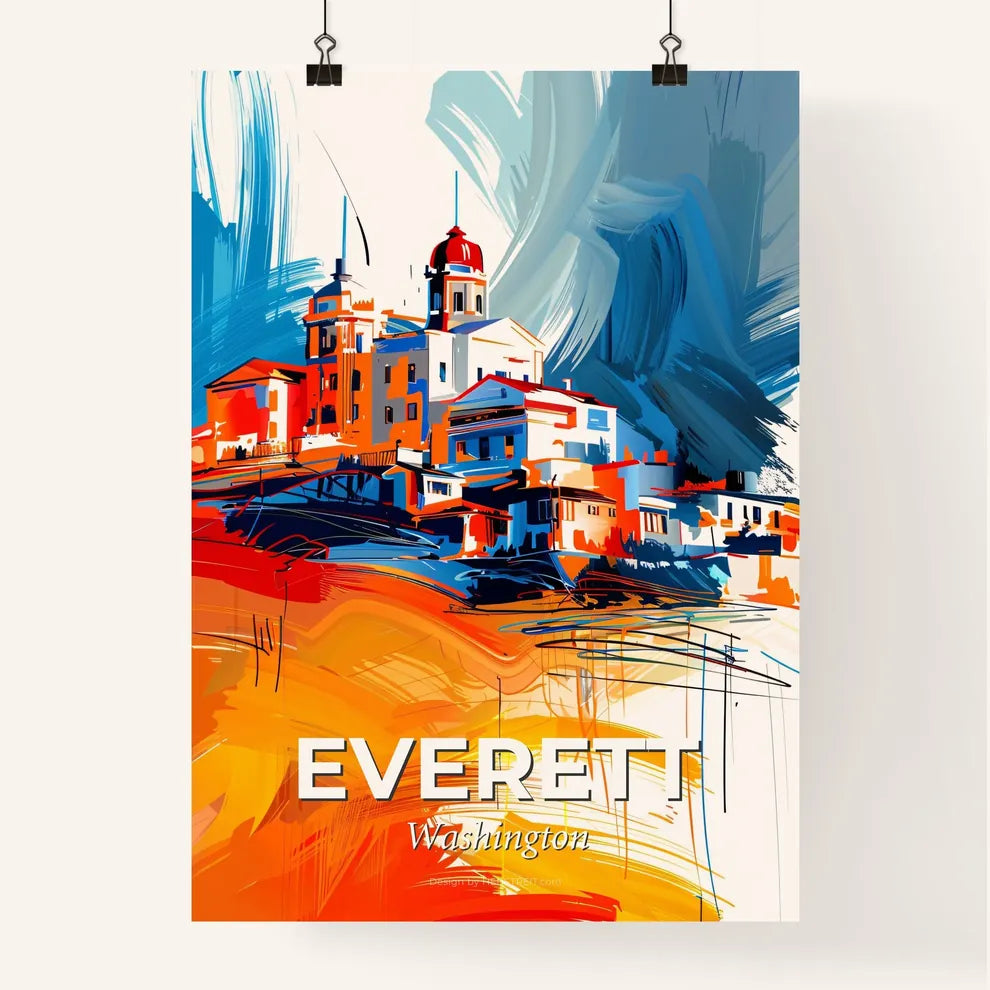 Vibrant Everett, Washington Poster