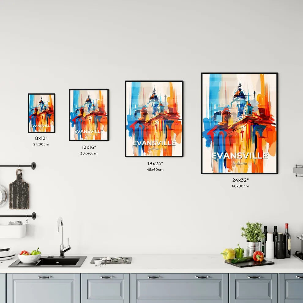 Vibrant Evansville, Indiana Kitchen Art