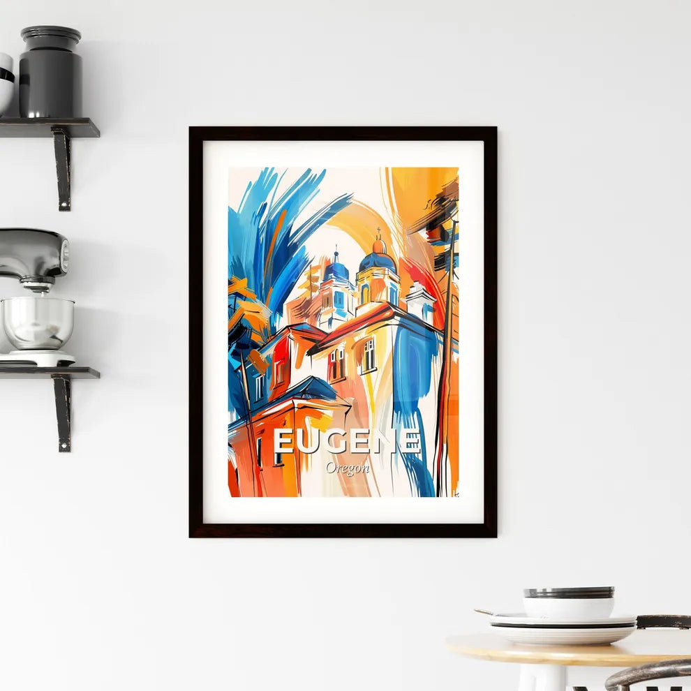 Vibrant Eugene, Oregon Framed Print