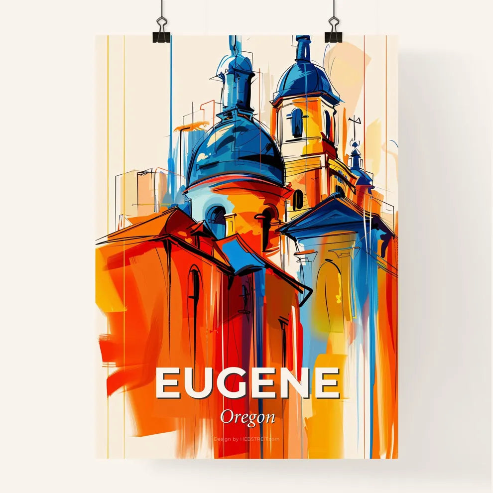 Vibrant Eugene, Oregon Poster