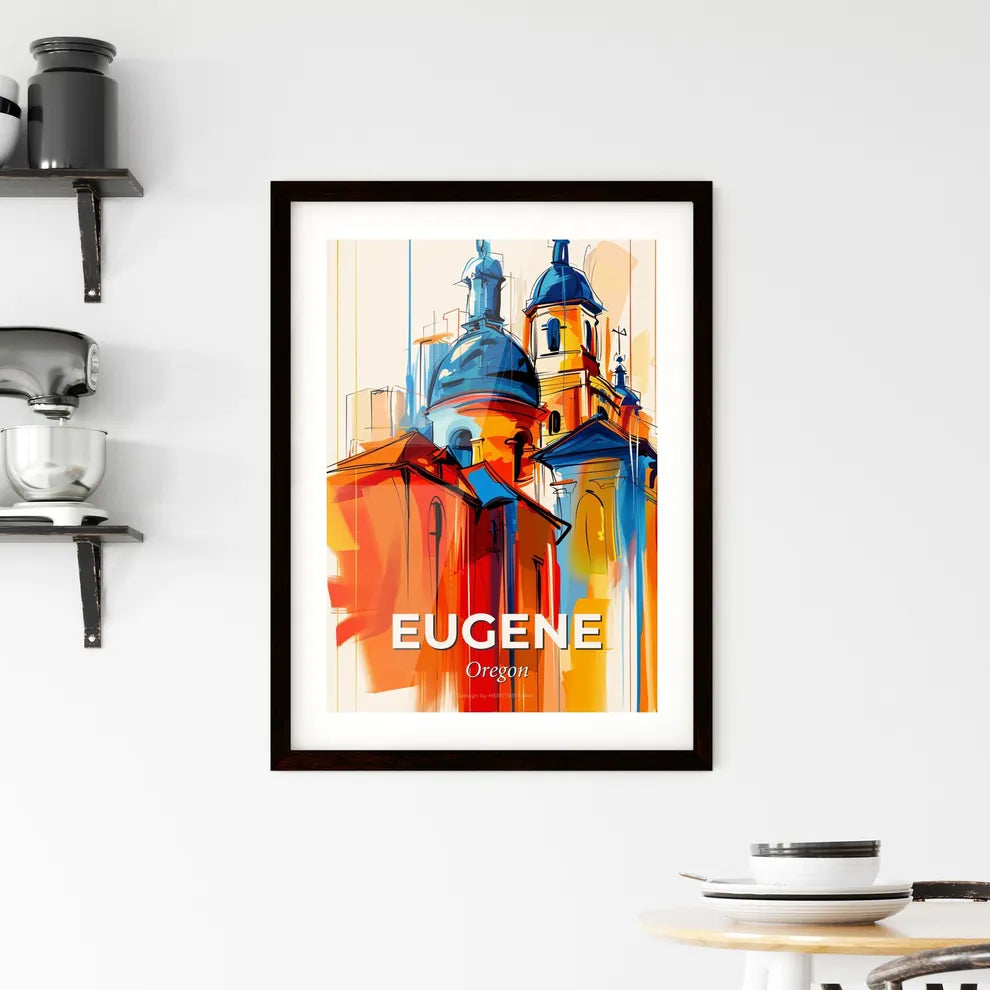 Vibrant Eugene, Oregon Framed Print