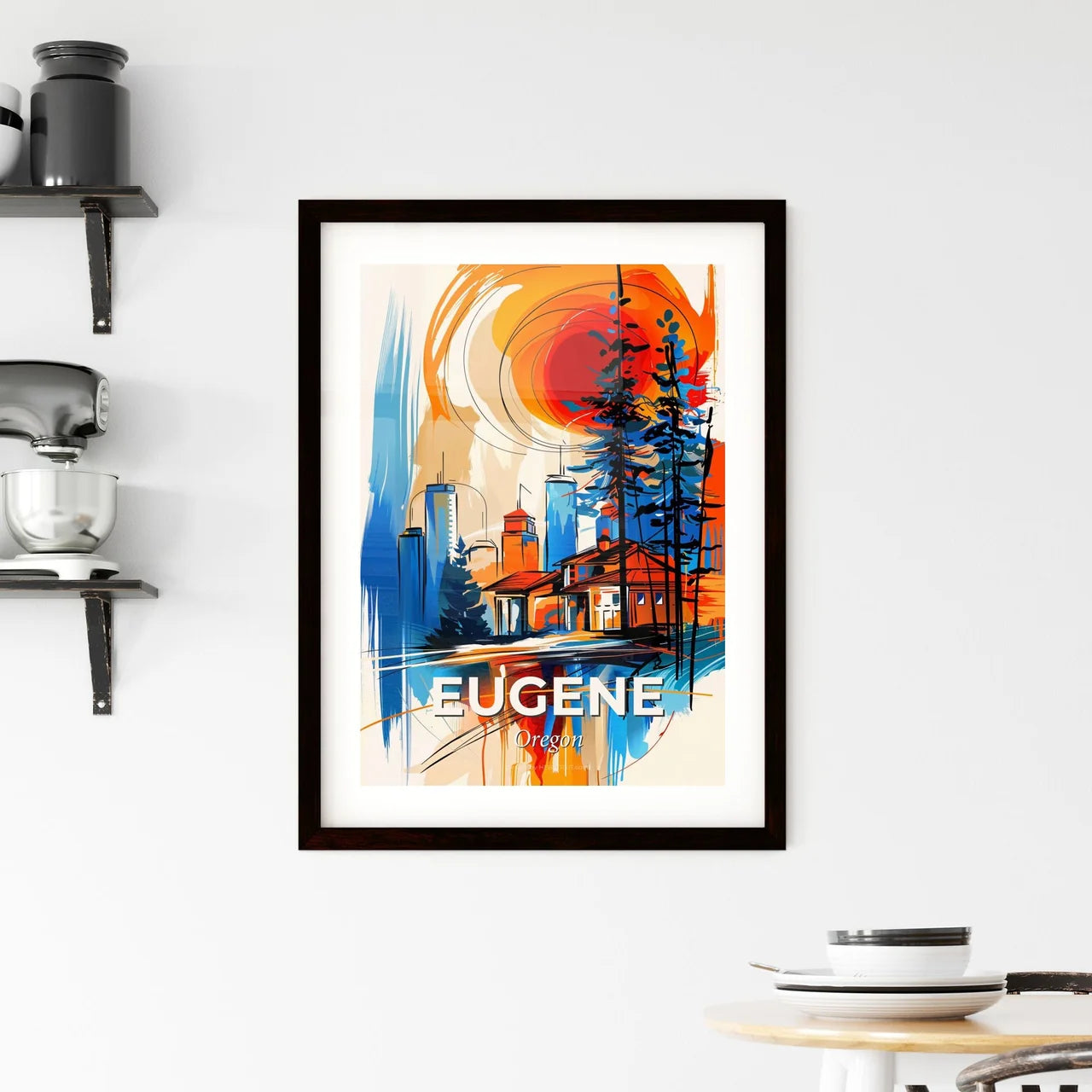 Vibrant Eugene, Oregon Framed Print