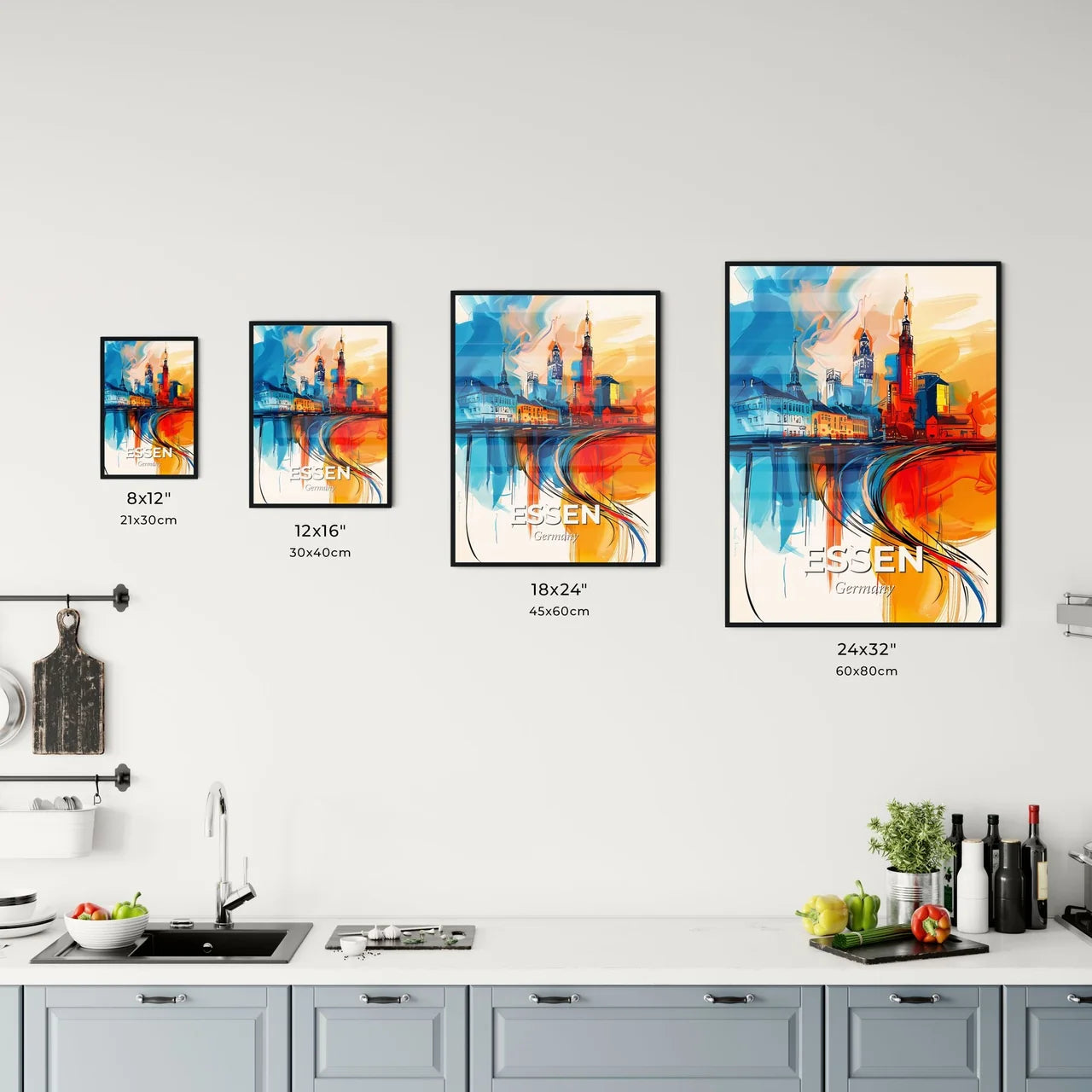 Vibrant Essen, Germany Kitchen Art