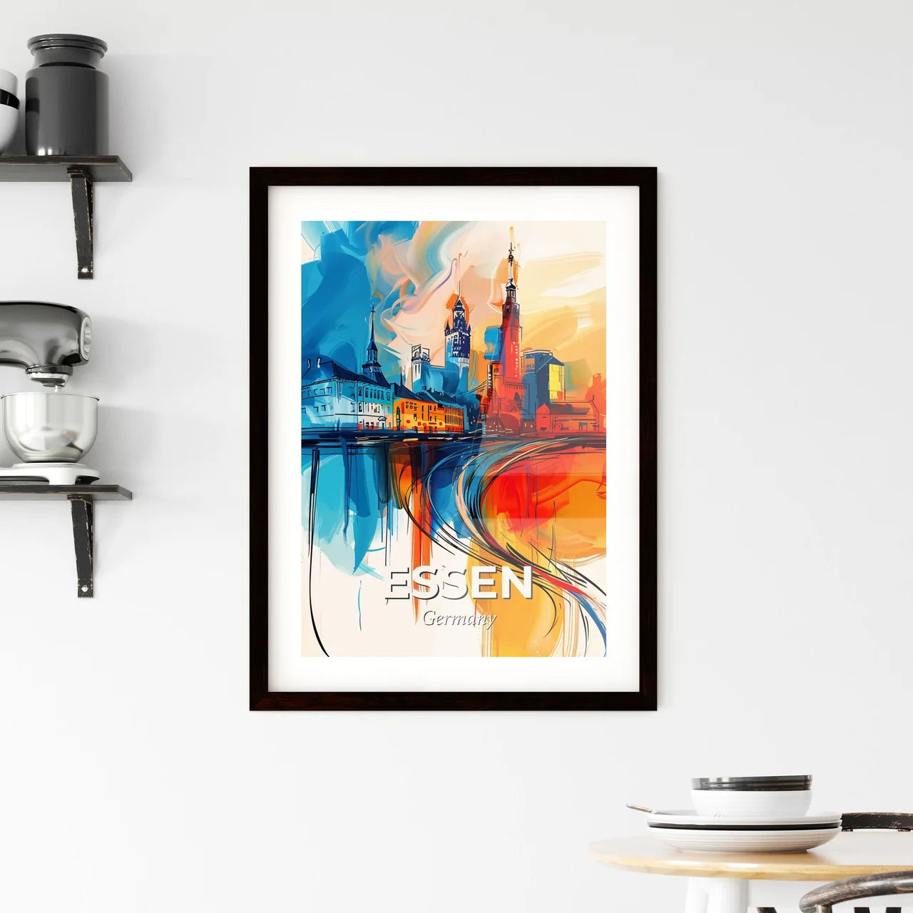 Vibrant Essen, Germany Framed Print