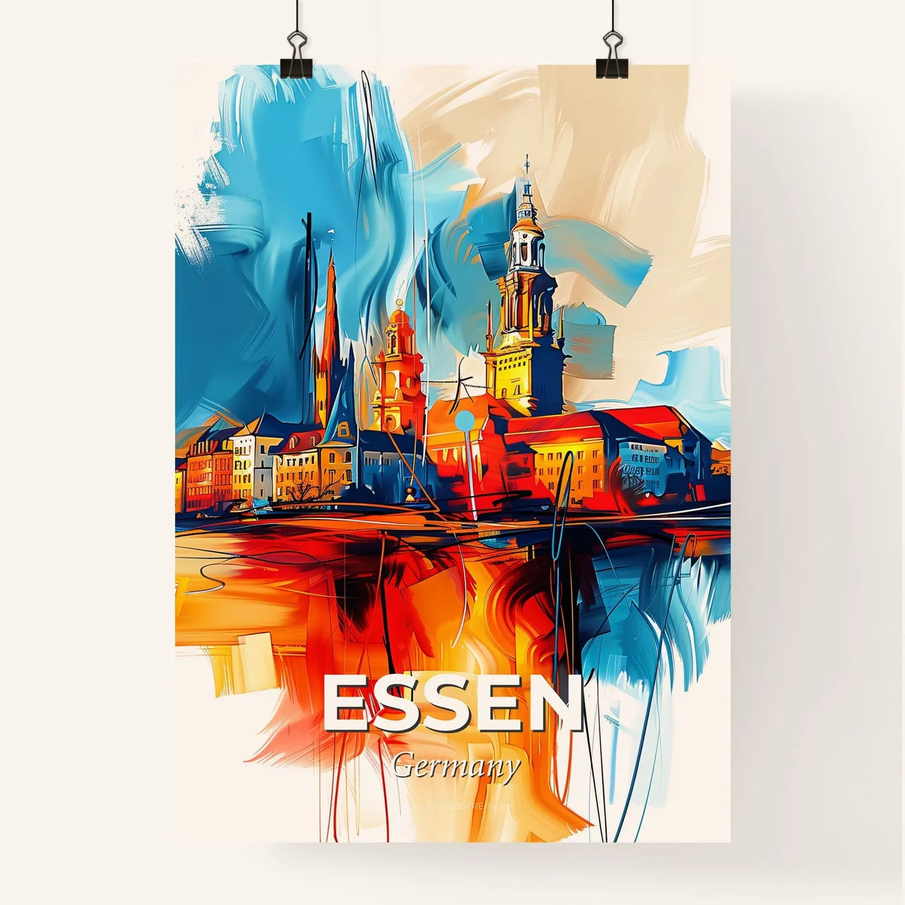 Vibrant Essen, Germany Poster